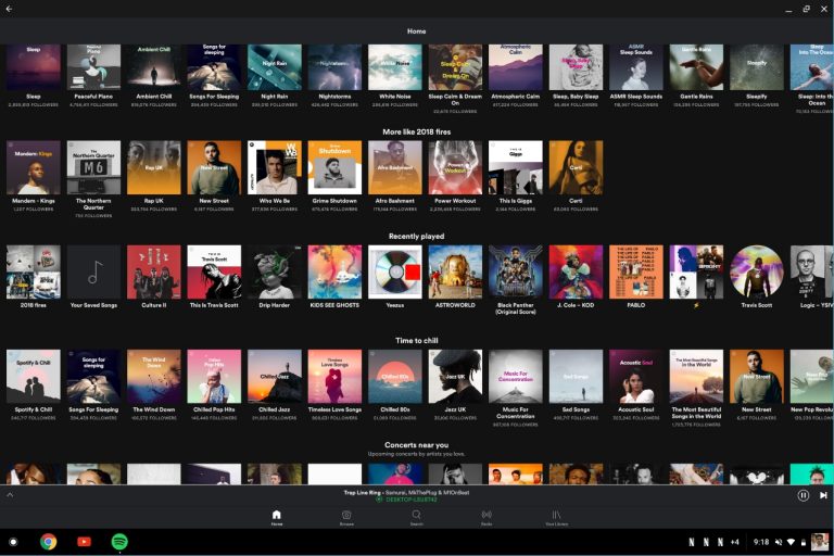 download spotify app for chromebook