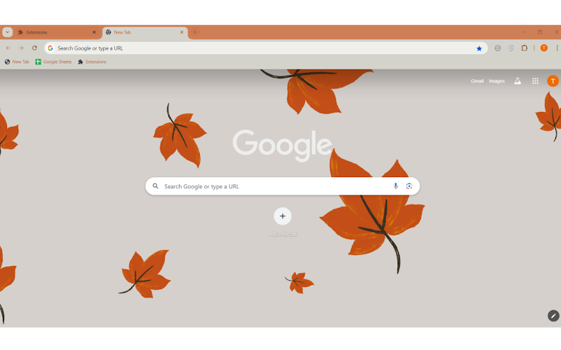 Leafs autumn theme