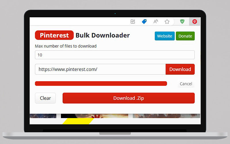 Pinterest bulk saver extension