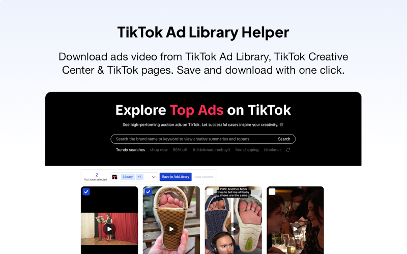 Tiktok ad library